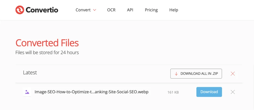 convertio - free image optimizer for best image seo practices - Site Social SEO