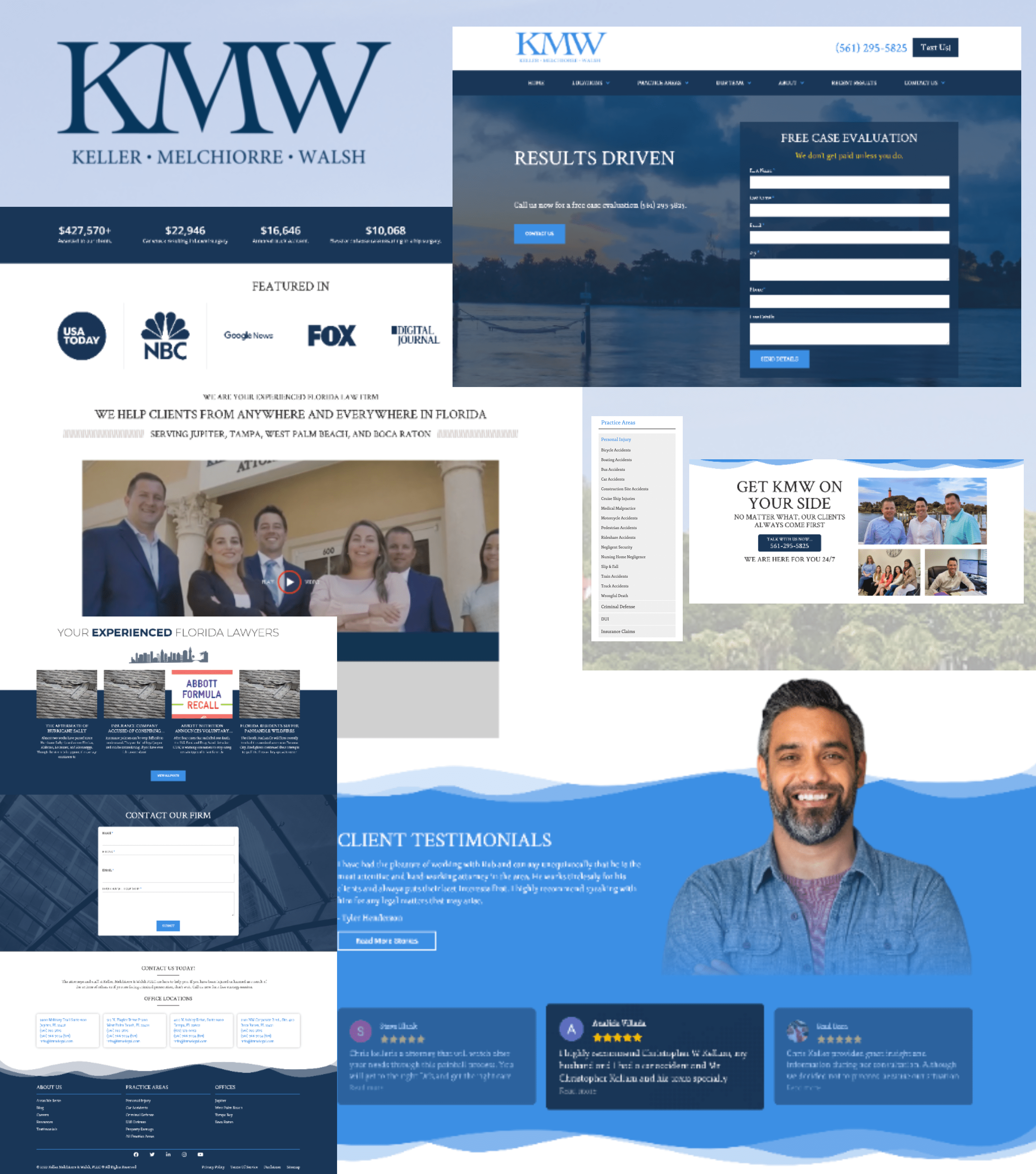 KMW Legal Website-Websites Designed by Site Social SEO-Law Firm Website